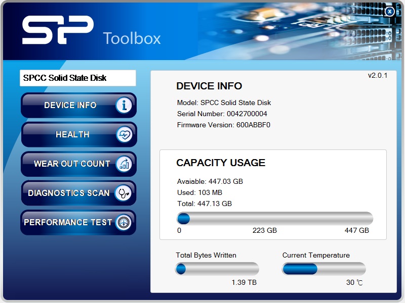 m.2 2280 m55 sp toolbox免費下載檢測軟體